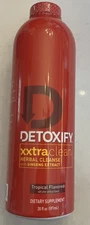 Detoxify Xxtra Clean Herbal Tropical Fruit Flavor 20oz BB 12/25 B86