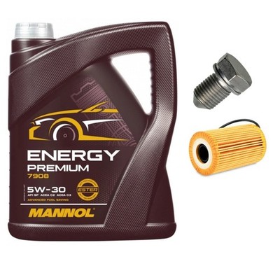 FOR VW PASSAT 1.6 2.0 TDI 2005-10 SERVICE KIT PACK 5L MANNOL 5W30 & FILTER