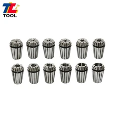 12Pcs ER20 Spring Collet Set For CNC Milling Lathe Tool  Machine 0.0006"
