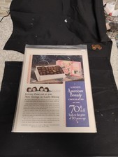 1931 OLD MAGAZINE PRINT AD, LOWNEY'S AMERICAN BEAUTY CHOCOLATES, CANDY SAVINGS!