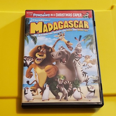 Madagascar DVD 2005 Full Screen w/ Penguins Christmas Caper & Bonus Features