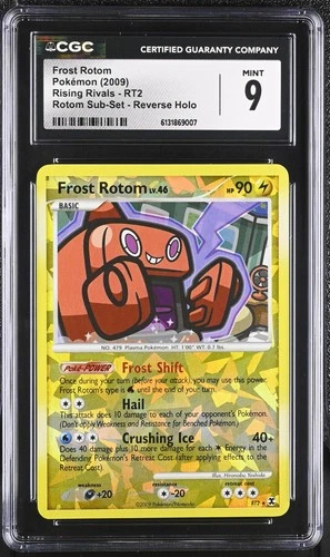 CGC 9 MINT Frost Rotom RT2 Rising Rivals Sub-set Reverse Holo Pokemon Card
