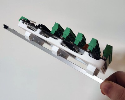 3x MESA 7i76E DIN Rail Mount Plate | Ethernet FPGA Card Holder | CNC Controller