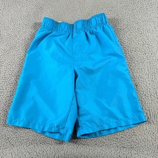 OP Boys Elastic Waist Mesh Lining Swim Trunks Board Short Blue Size L 10-12 