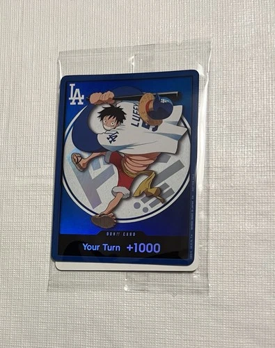 2026 Los Angeles Dodgers x One Piece Promo Card Monkey D Luffy DODGERS LUFFY DON