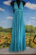 ANTICA SARTORIA 2026 AQUA OPEN BACK LONG DRESS OS NWT