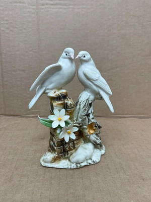 Vintage Capodimonte Liebestauben Italienische Handwerkskunst Porzellan
