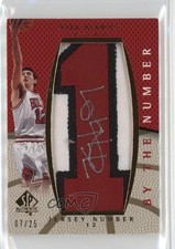 2007-08 SP Authentic Jersey Number 7/25 Kirk Hinrich #BN-KH Patch Auto 0dj8