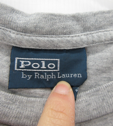 VGT Ralph Lauren Poloshirt Herren XL grau Pullover klassisch Pony Tasche Rundhals * - Bild 10 von 12