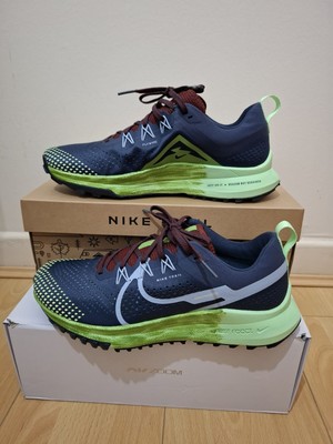 Neu Nike React Pegasus Trail 4 Thunder Blue Vapor Green Herren UK-Größe 8 EU 42,5 