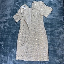 KARL LAGERFELD Women's Square Neck Shortsleeve Above The Knee