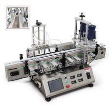 4 Heads 5-1000ml Magnetic Pump Filling Capping All-in-One Machine 8mm Nozzle