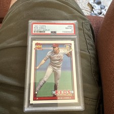 1991 Topps Desert Shield Baseball #662 Rob Dibble PSA 8 REDS