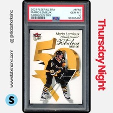 2021 FLEER ULTRA #FF-50 MARIO LEMIEUX FABULOUS 50S PSA 10
