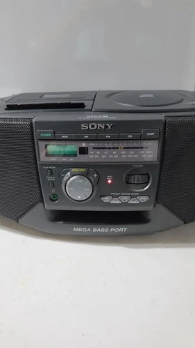 Vintage Sony CFD-V35 CD Player AM/FM Radio Audio Cassette Bass Boombox WORKS