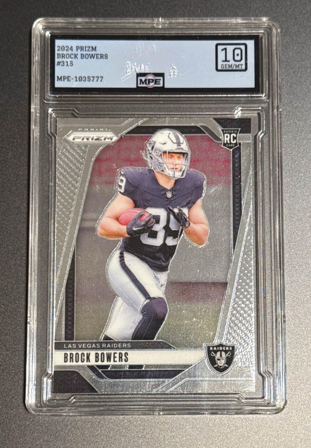 2024 Panini Prizm - #315 Brock Bowers Base Rookie(RC)- Raiders