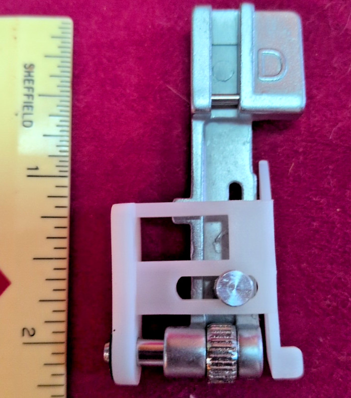 Foot "D", Blind Stitch Foot for an Elna?  Sequin Foot for a Brother?   Serger?