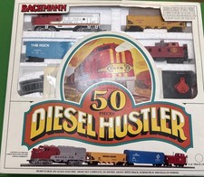 Vintage Bachmann, Diesel Hustler HO scale model train set. Read Desc