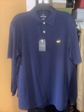Masters Tech Navy Blue Short Sleeve Polo Shirt Medium Men  s