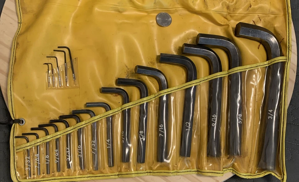 Vintage20PcAllenWrenchSet#730Allen ManufacturingCo.Hartford,Conn.   3/32"-3/4" - Image 2 of 4