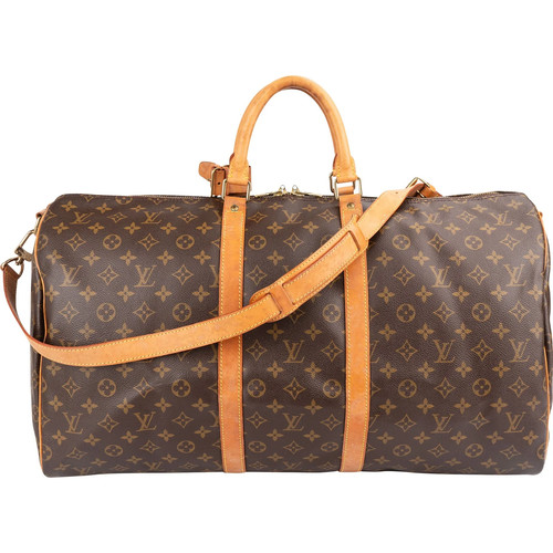Louis Vuitton Monogram  Keepall 55 Bandoulière Travel Bag    Tasche