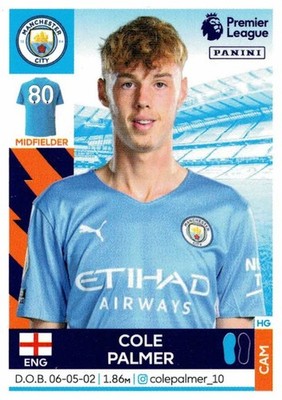 PANINI PREMIER LEAGUE 2022 Nr. 396 Cole Palmer Rookie Aufkleber Manchester City