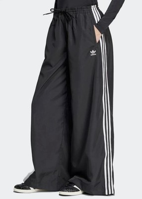 Adidas Black White Firebird Oversized Track Pant | size XS