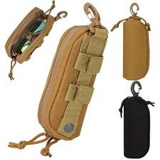 Tactical Molle Sunglasses Pouch Case Glasses Shockproof Protective Box Case Bag