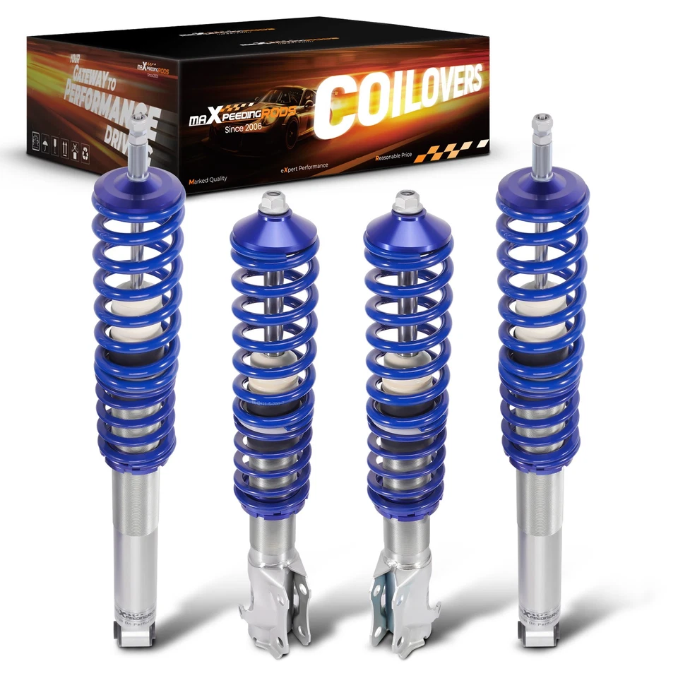 Kit de amortiguadores Coilovers para VW MK2 MK3 GOLF & JETTA puntales de resorte helicoidal ajustables Foto 2 de 4