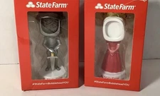 State Farm Advertising Figure In Box Knight Princess Bobble Head Photo Frame NEW