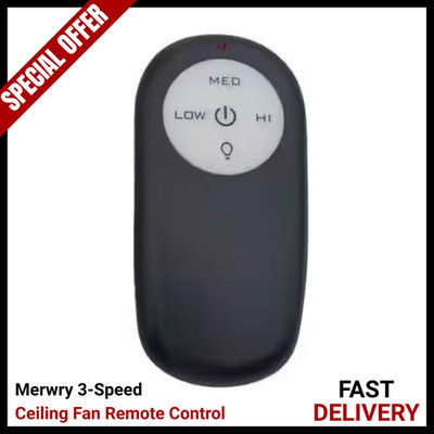 Merwry 3-Speed Ceiling Fan Remote Control Replacement Wireless feature control
