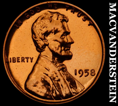 1958 Lincoln Wheat Cent- Choice Gem Proof Luster No Reserve #J3498