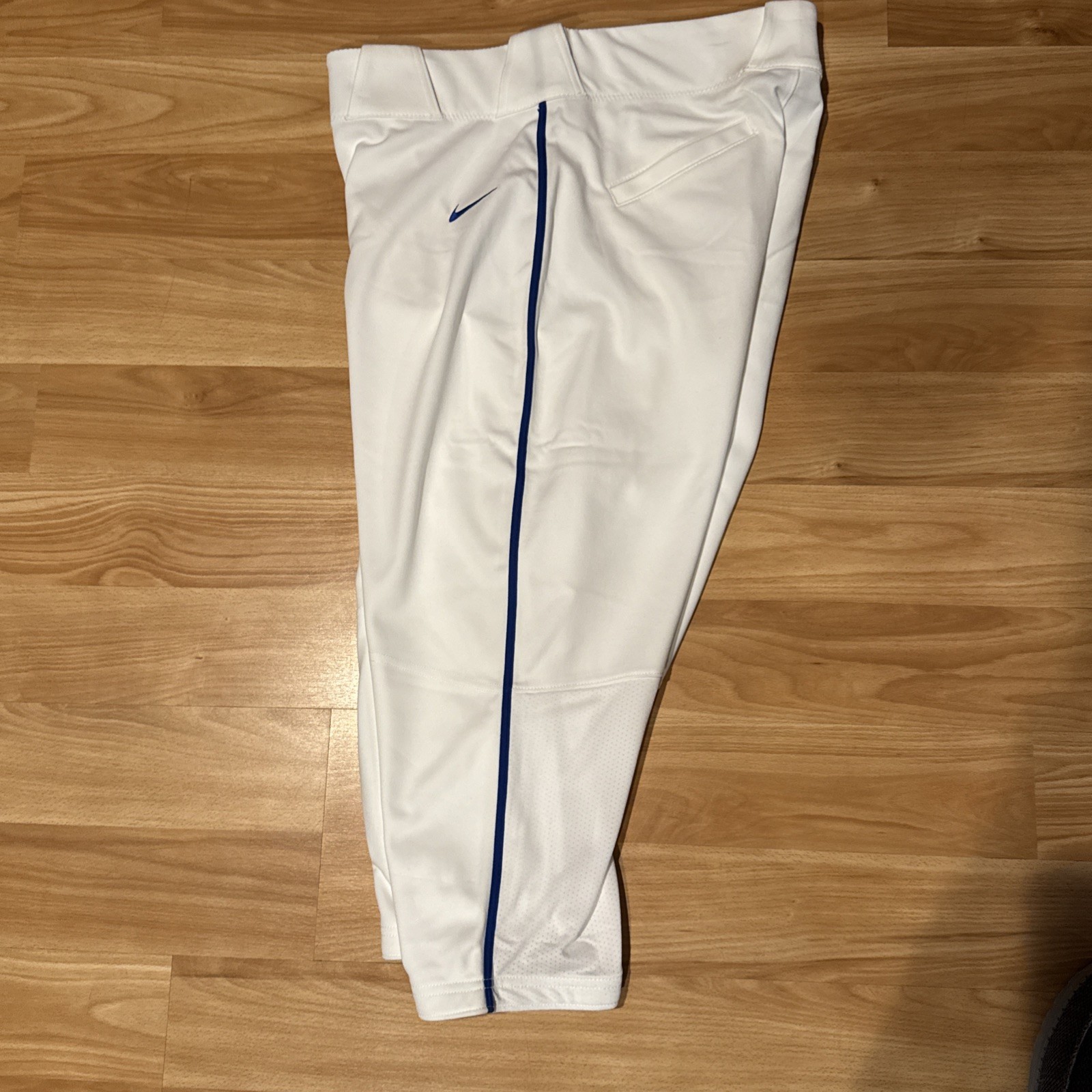 Nike Vapor Select High White/Blue Piped Baseball Pants Men's Size Large MLB Pant