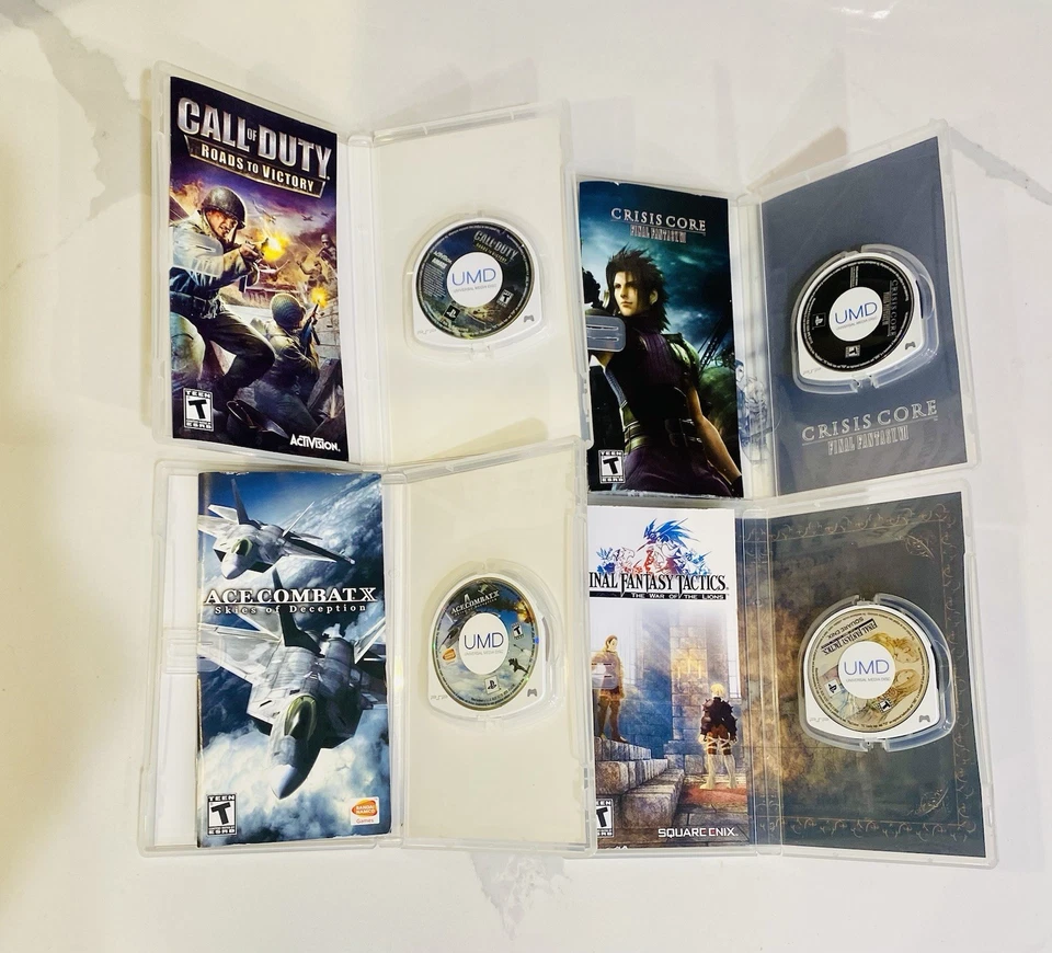 Lot of  4 PSP Games:Final Fantasy Tactics & VII(7): Call Of Duty & Ace Combat X - Image 4 of 4