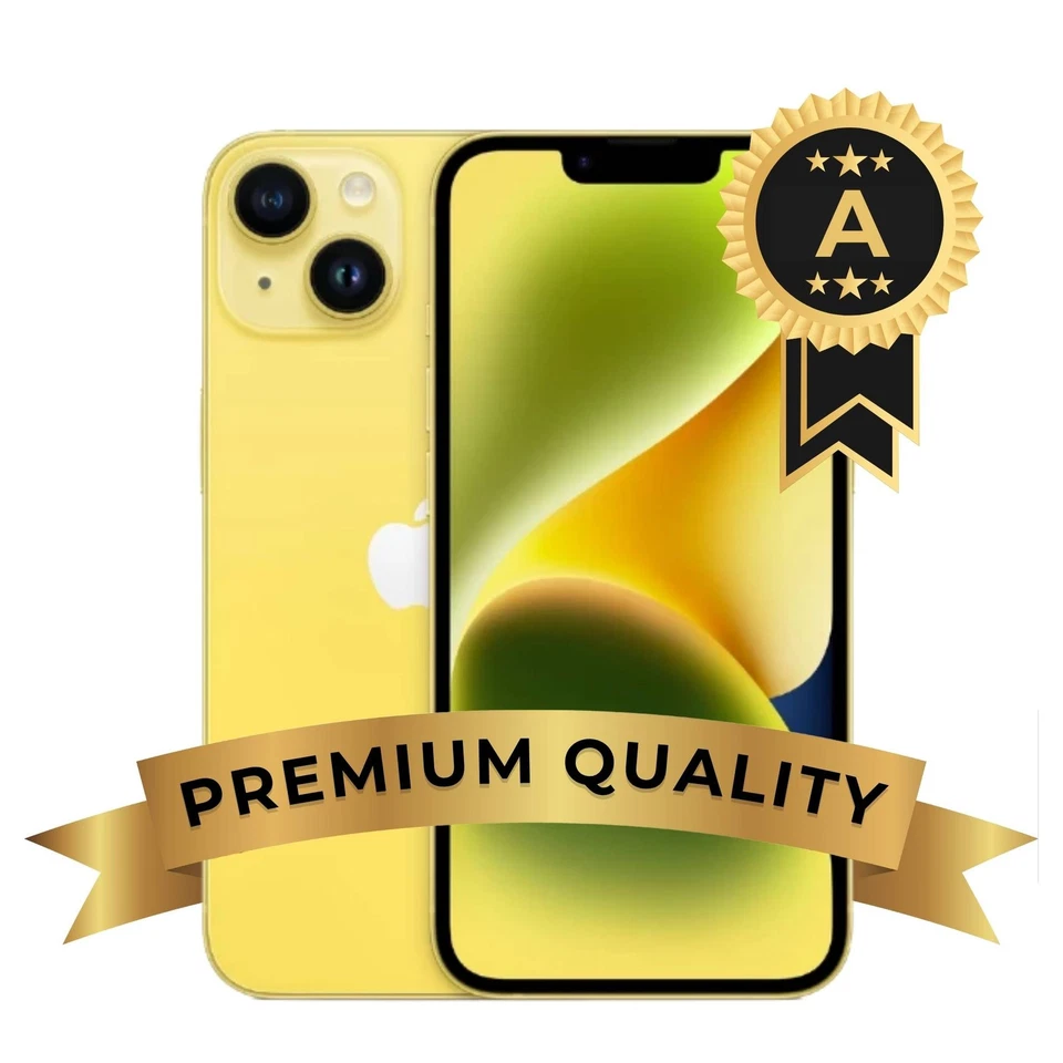 Apple iPhone 14 128GB Giallo Grado A + Accessori Garanzia 12 Mesi Ricondizionato