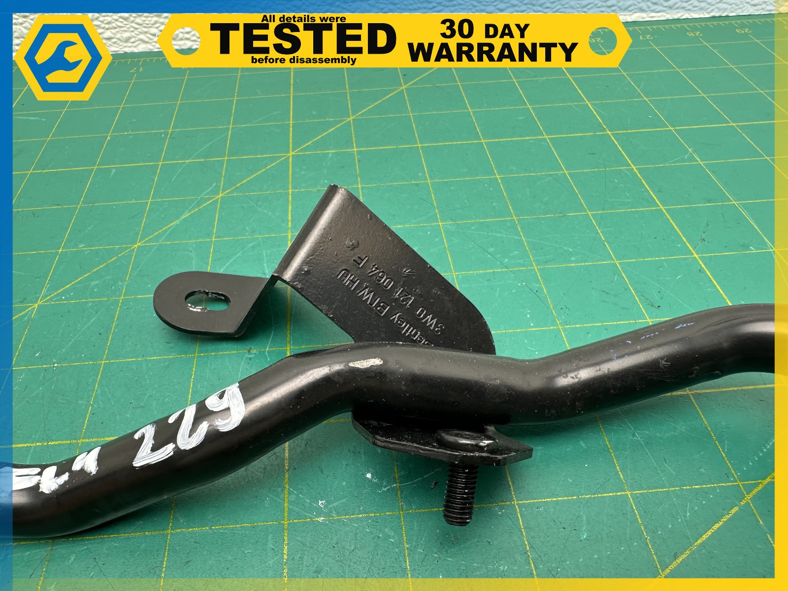 03-18 BENTLEY CONTINENTAL 6.0L FRONT COOLANT WATER HOSE TUBE PIPE OEM