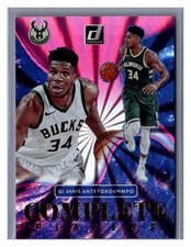 2021-22 Donruss #9 Giannis Antetokounmpo Complete Players Holo Pink Laser