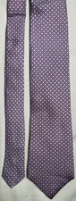 Austin Reed Polka Dot Color Purple Tie Silk Tie Made in UK
