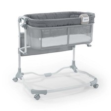 Ingenuity Gray Convertible Bedside Sleeper Height Adjustable Portable Mesh