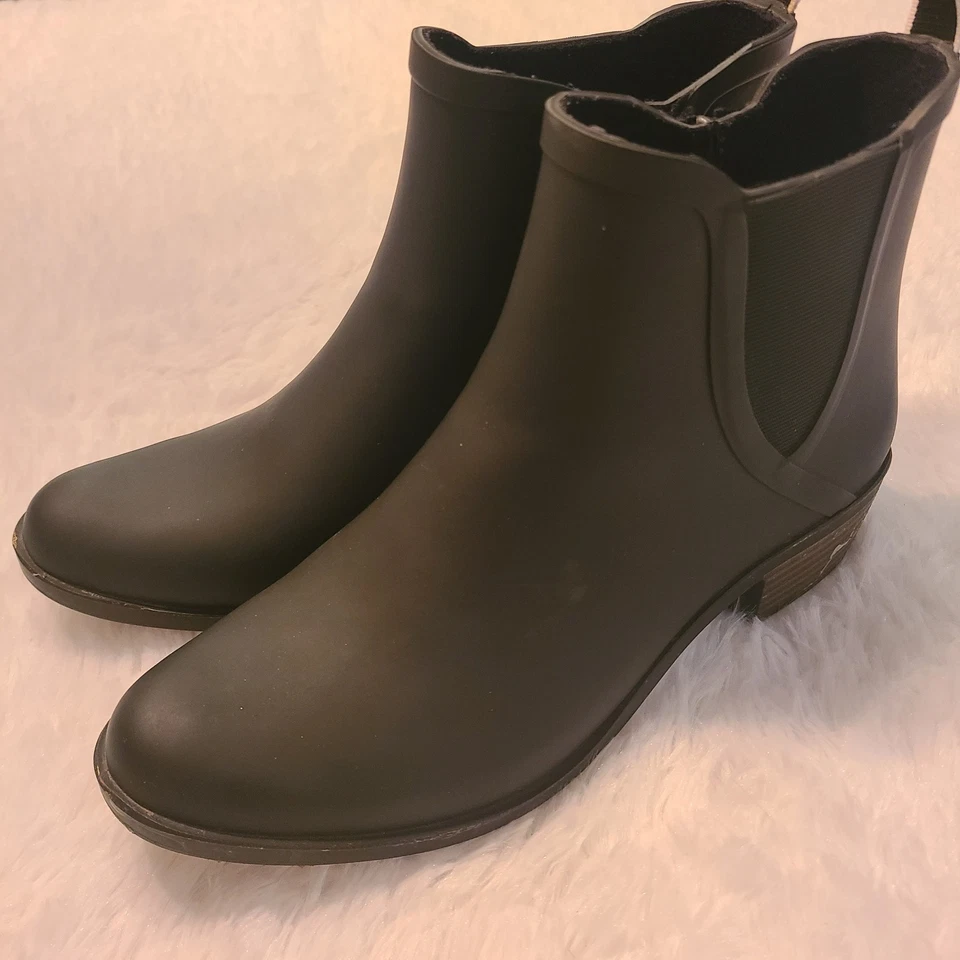 Botas de chuva Lucky Brand femininas Lp-Bunita pretas tamanho 11M borracha - Imagem 4 de 4