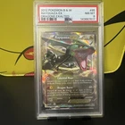 Rayquaza EX Ultra Rare Holo BW Dragons Exalted 85/124 Pokemon Card PSA 8