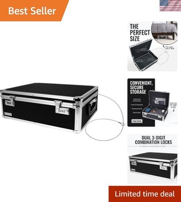 Compact Secure Lock Box - 6.5x23 Inch with Anti-Theft Features - Ideal for Dorms
