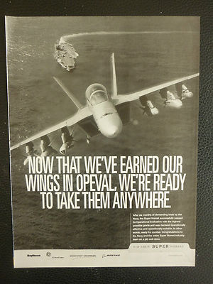 2/2000 PUB BOEING NORTHROP-GRUMMAN GE RAYTHEON F/A-18E/F SUPER HORNET USS CV AD
