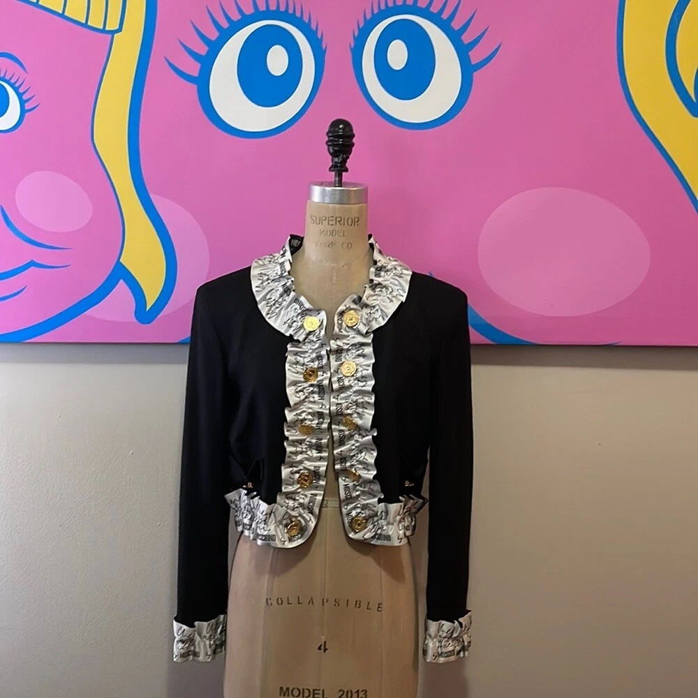 Moschino Cheap Chic Ruffle Giacca Frontale Nastro