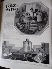 PAZ et SILVA PROGRESS Léon FAURET + PIANO REGY + EVERSHARP ILLUSTRATION 1930 collar