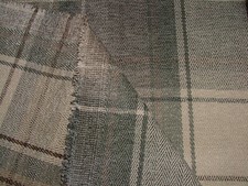 2.3 Metres iLiv Argyle Natural Tartan Check Fabric Curtain Upholstery Cushion