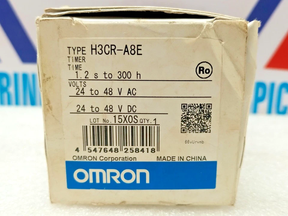 Omron H3CR-A8E 0-1.2 Min Timer 24-48 VAC/VDC - Image 3 of 4