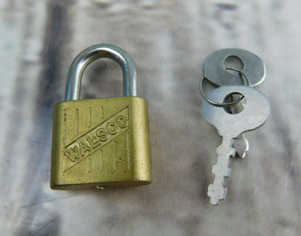 Vintage Walsco Mini Small Padlock Old Lock w/ Key Collectable eBay