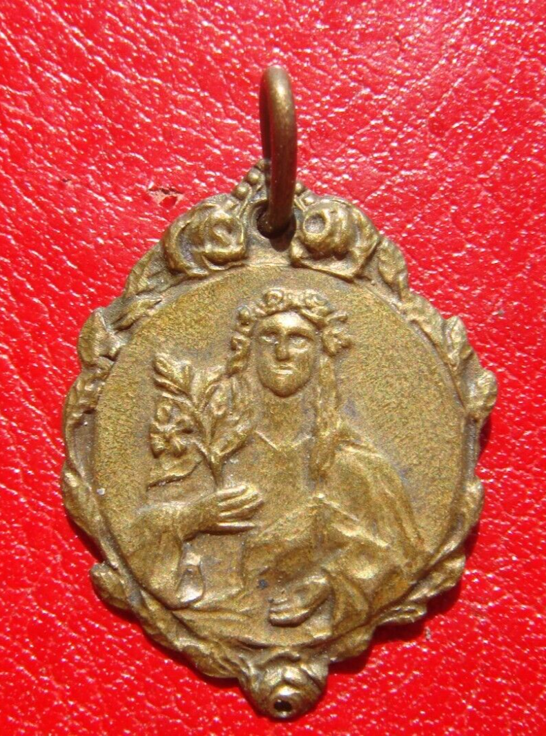 SAINT PHILOMENA PATRON ST. OF BABIES AND INFERTILITY ANTIQUE RELIGIOUS
