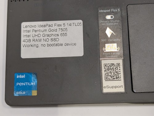 Lenovo IdeaPad Flex 5 14ITL05 - Used, No SSD, No Accessories - Photo 3/11